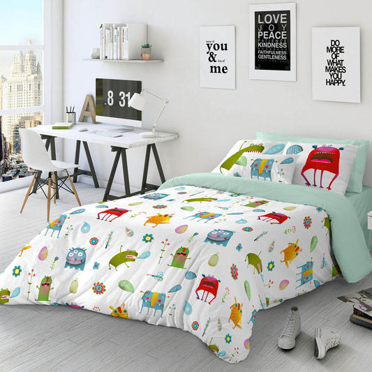 Funda de Plumón Estampada de Algodón | Modelo Hiboo