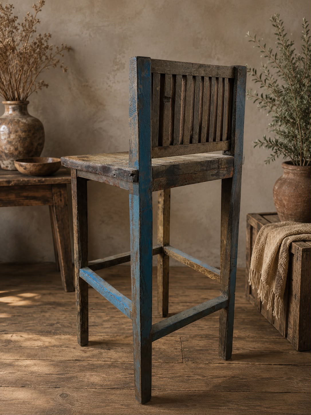 Silla de madera reciclada
